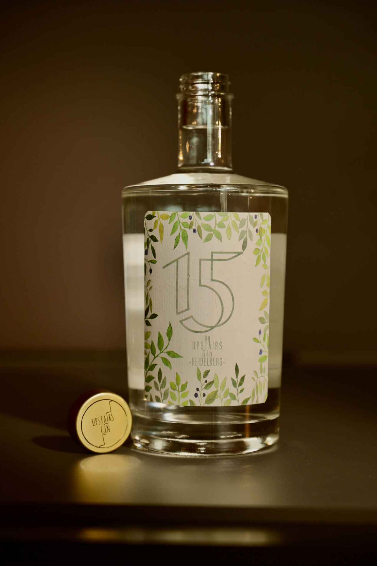 „15“ Gin - handwerklich destilliert von Upstairs Gin Heidelberg